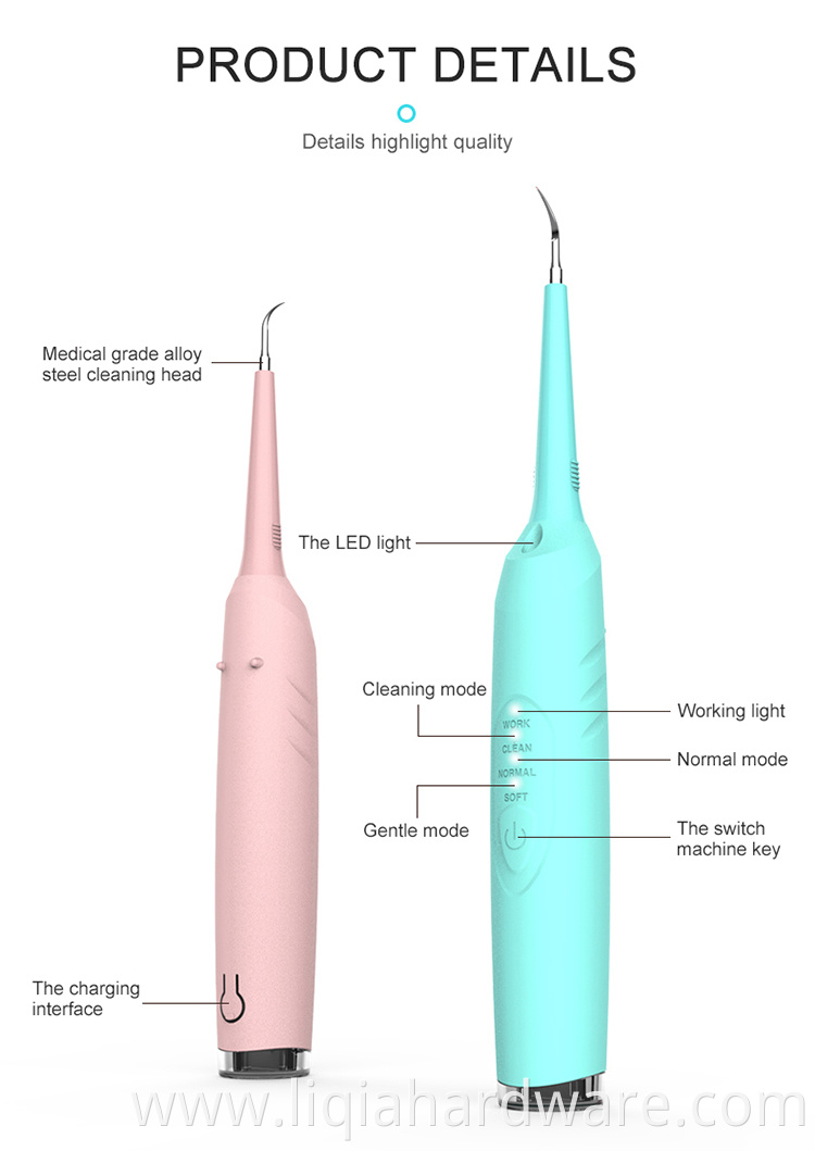 Factory dental teeth cleaner calculus plague remover ultrasonic electric tooth cleaner